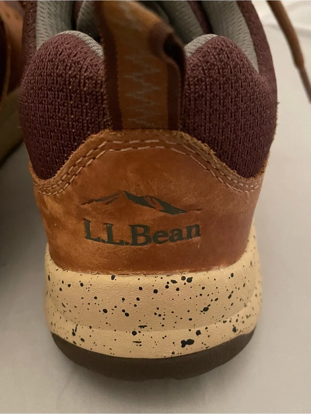 L.L. Bean Brown Mixed-Material Women's Sneakers